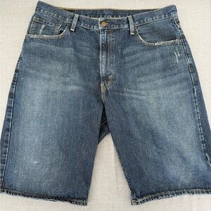 Levi's 569 Mens 36 Jean Shorts Loose Fit Straight Denim Baggy Skater Grunge Fade